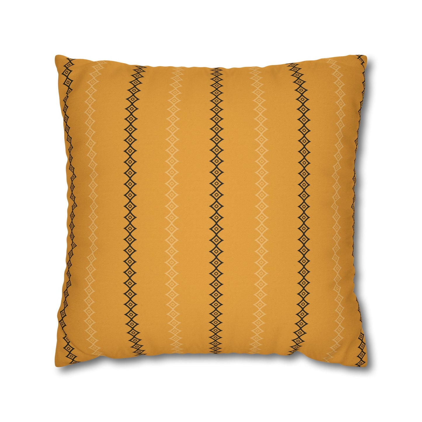 Gold Mudcloth Print Throw Pillow