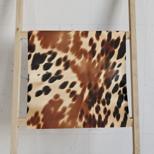 Cow Print Hand Towel