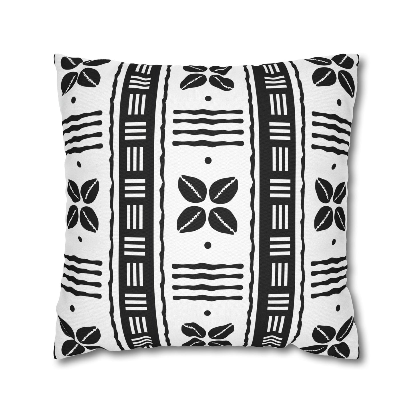 African Shells Pillow Cover-White