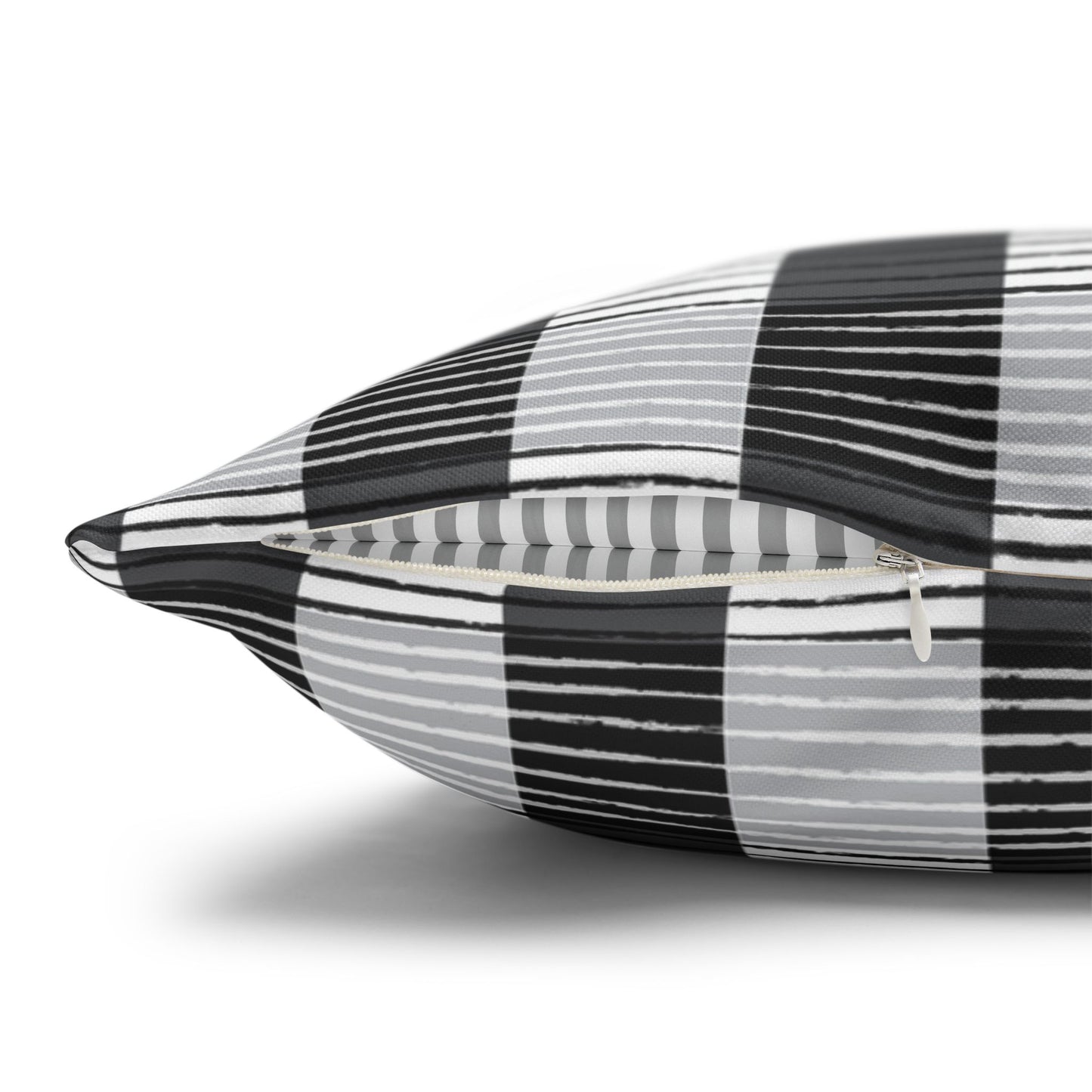 African Plaid Throw Pillow