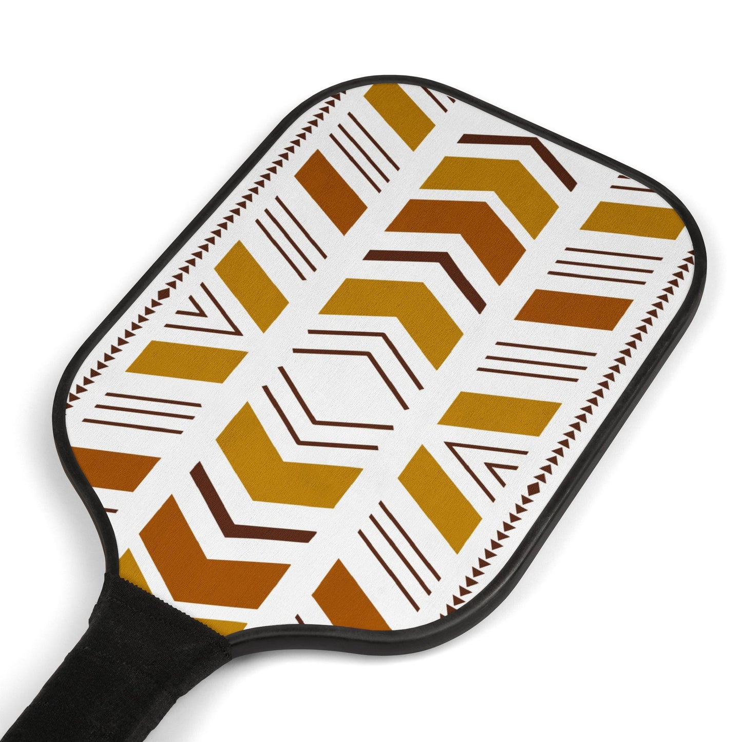 Mudcloth Print Pickleball Paddle Set