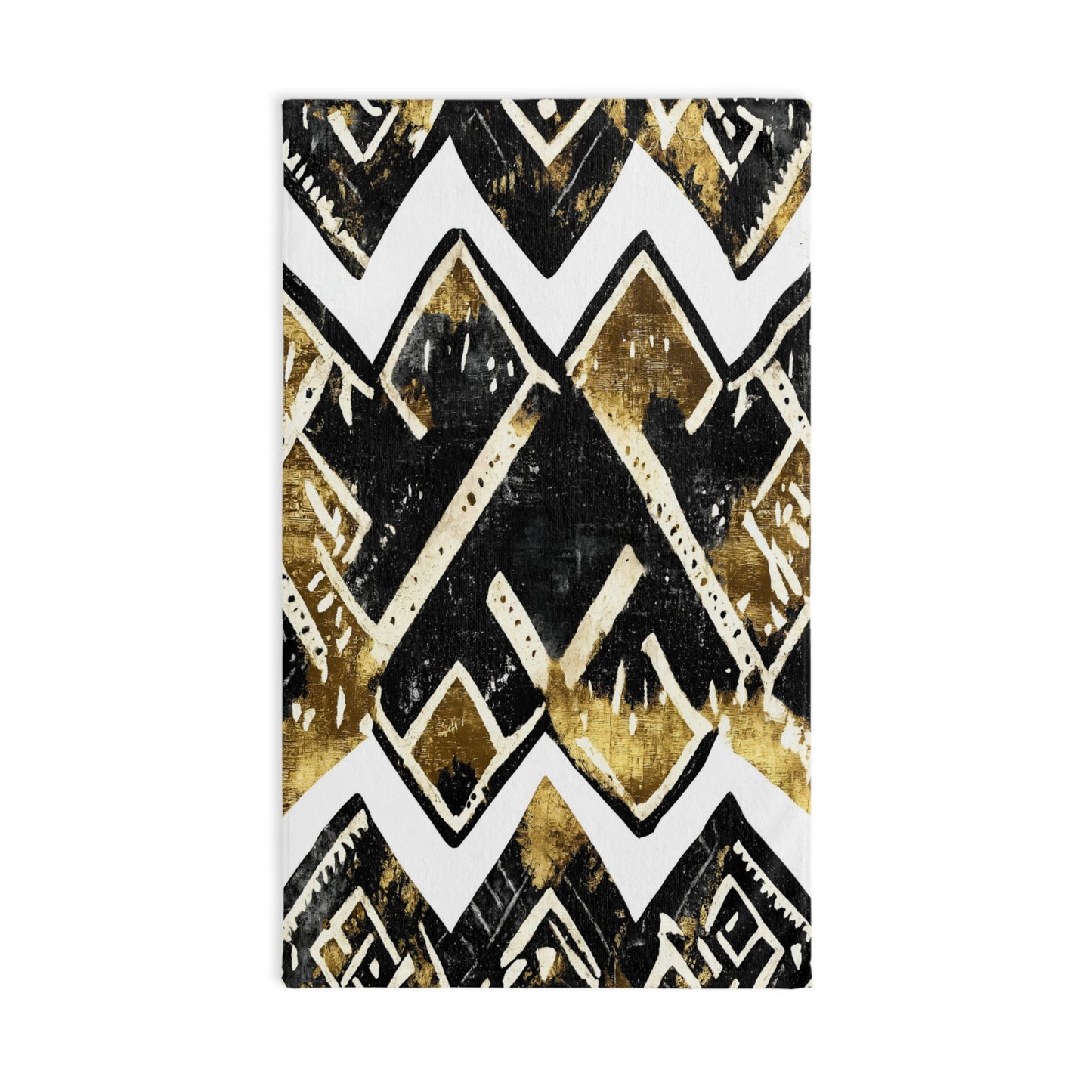 Gold & Black Tribal Hand Towel