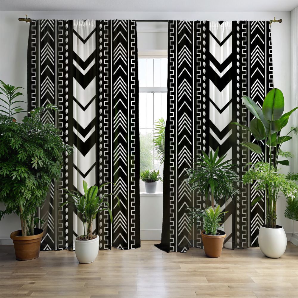 Black and White Stripe Curtains