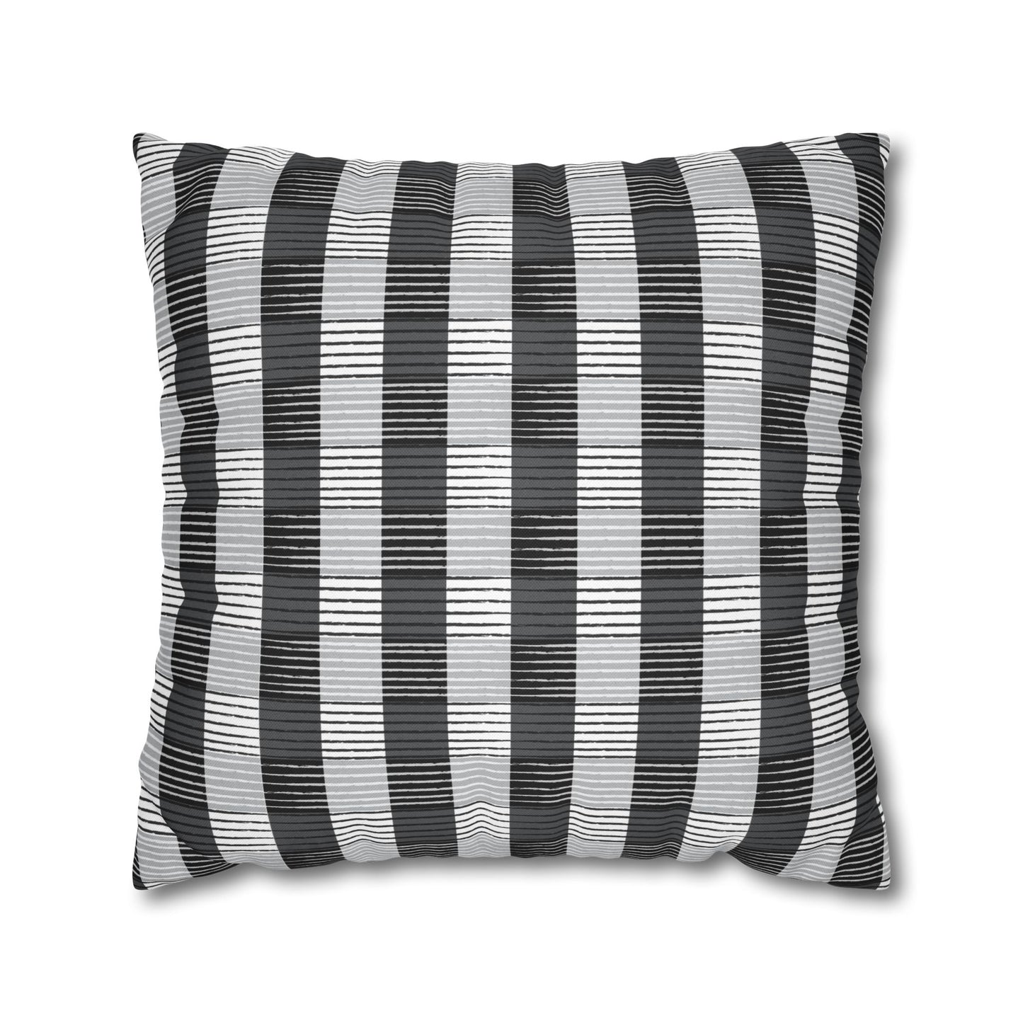 African Plaid Throw Pillow