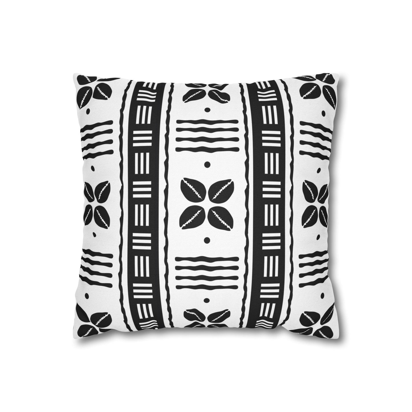 African Shells Pillow Cover-White