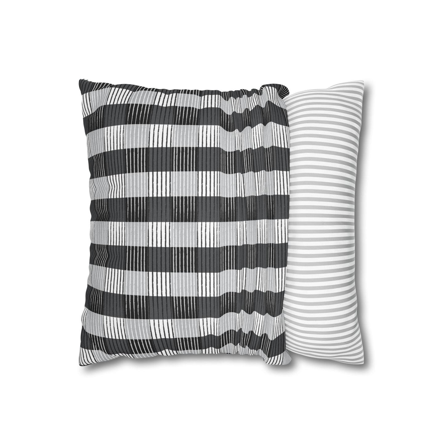 African Plaid Throw Pillow
