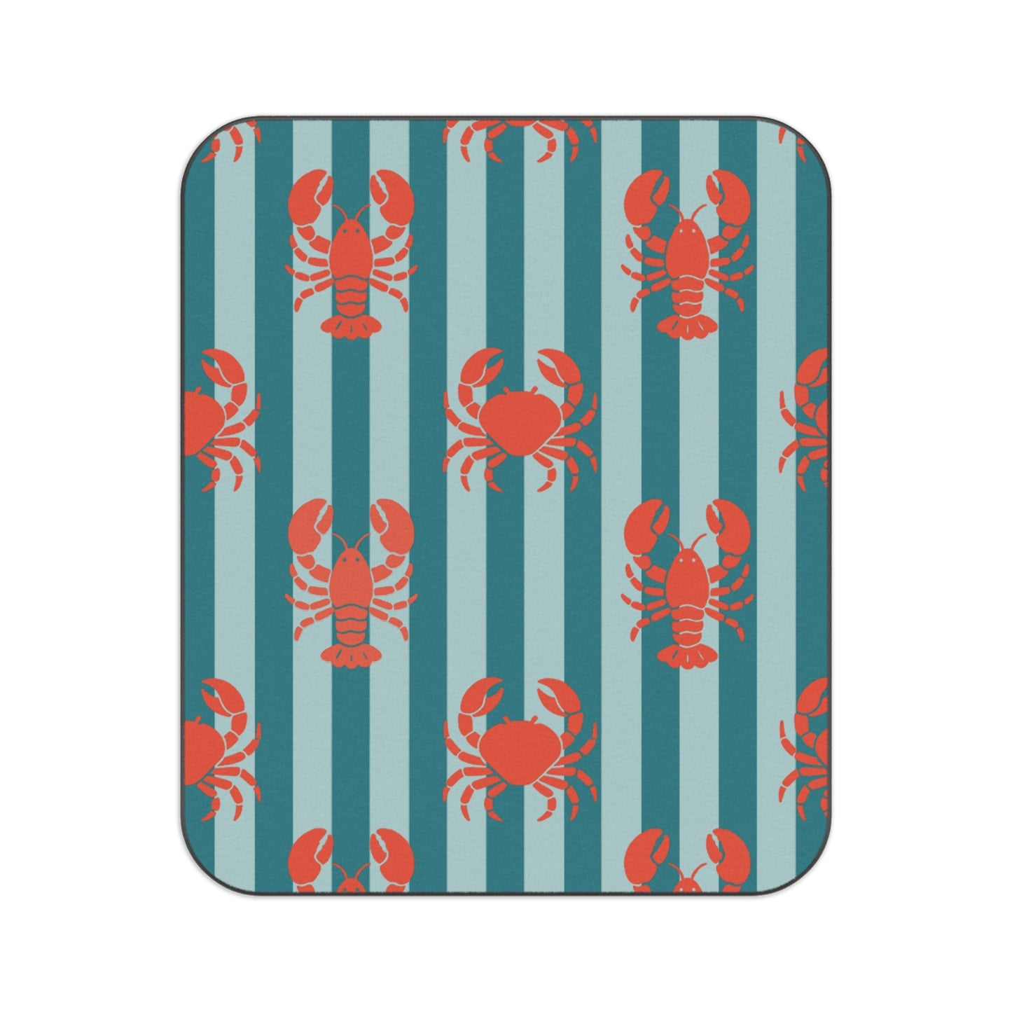 Lobster Striped Picnic Blanket