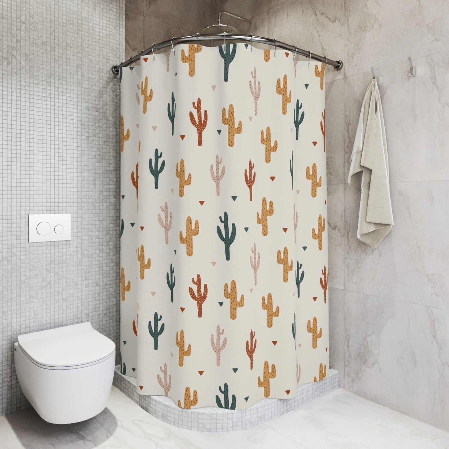 Boho Cactus Shower Curtain