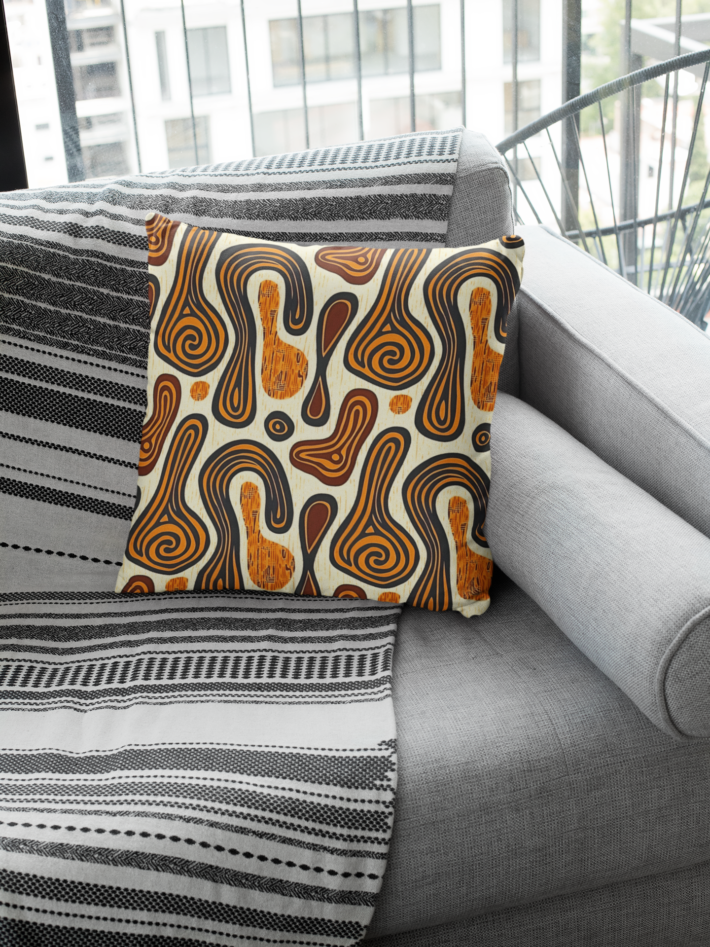Tribal Art Pillow Cover