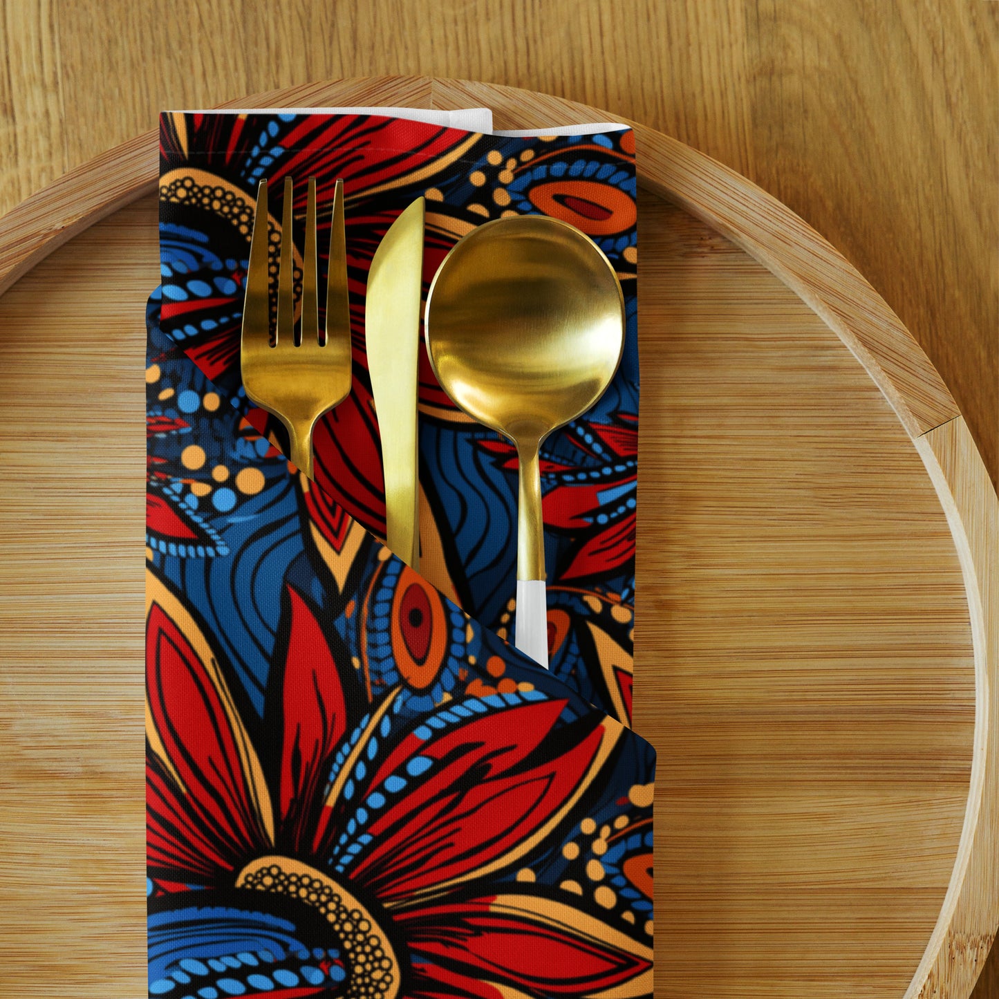 African Floral Napkins, Set of 4