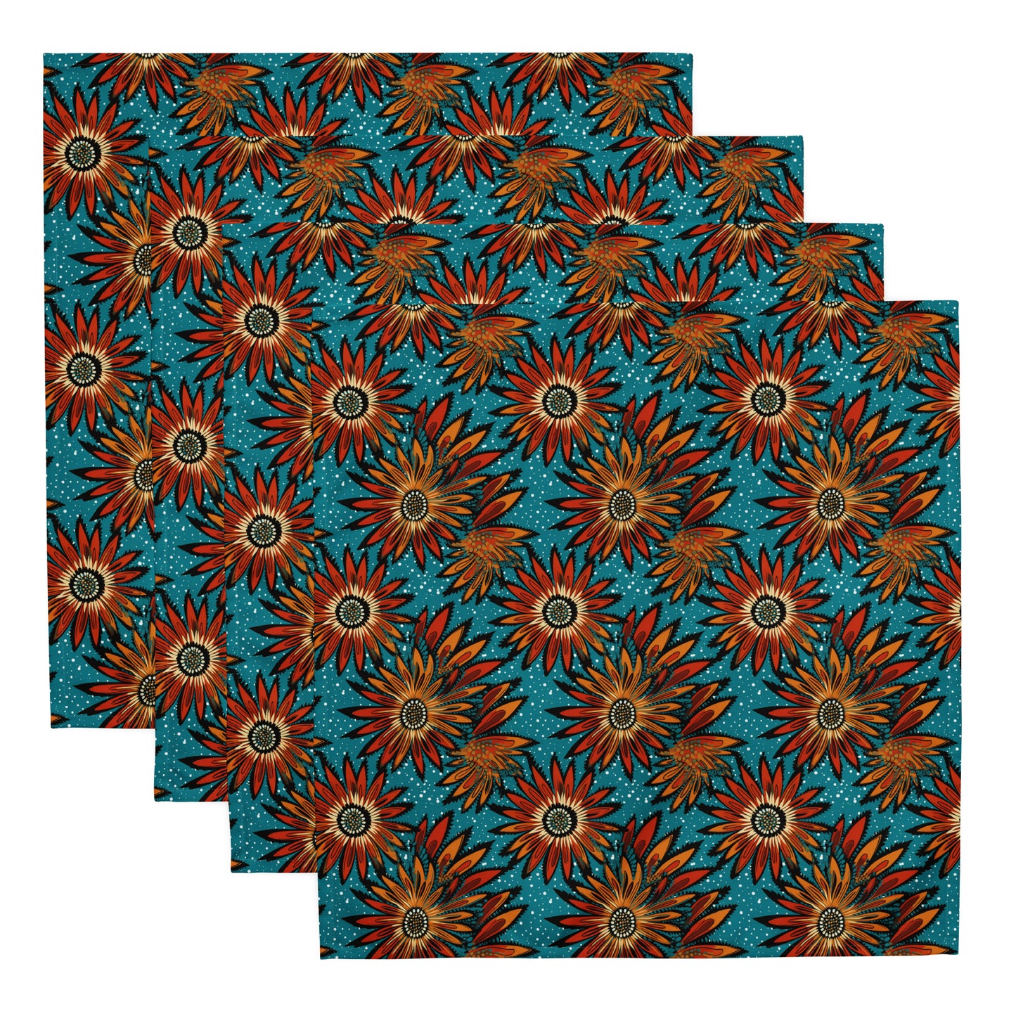 Ankara Floral Napkins Set