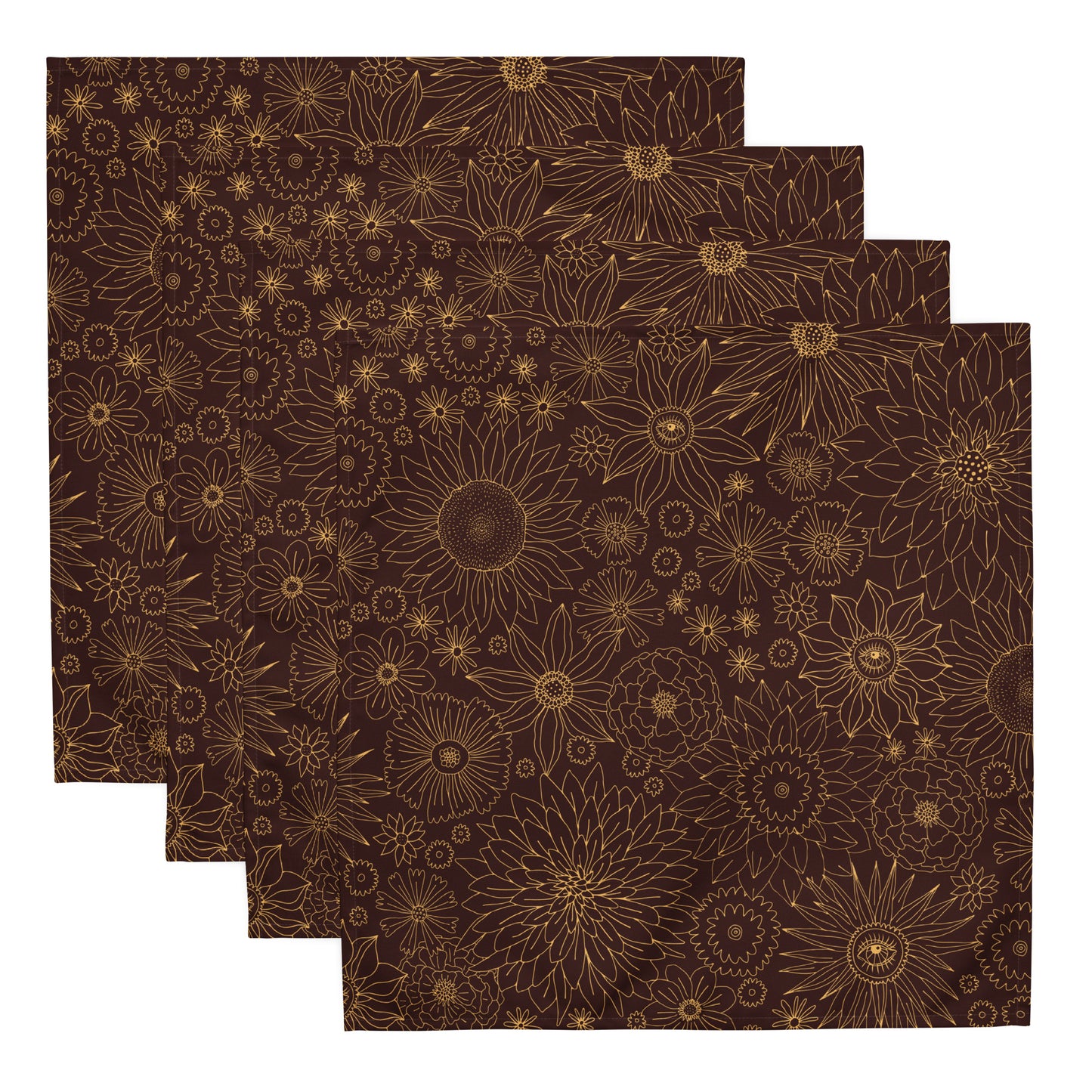 Boho Floral Print Napkin Set