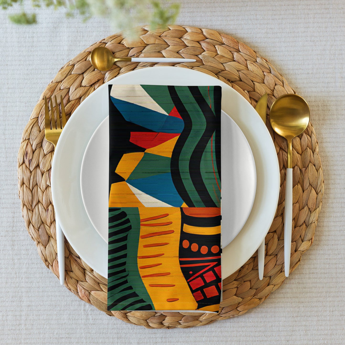 African Print Cloth Napkins