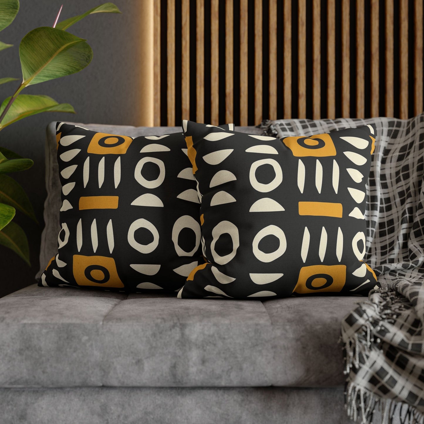 Mudcloth Geometric Pillow Cover