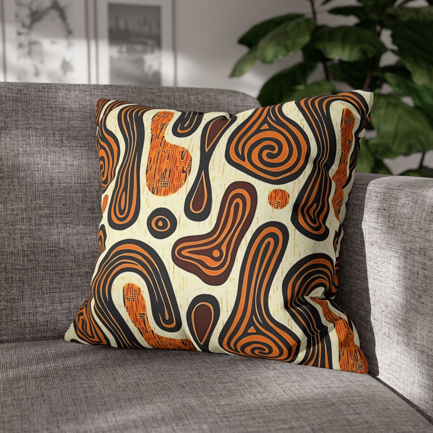 Tribal Art Pillow Cover