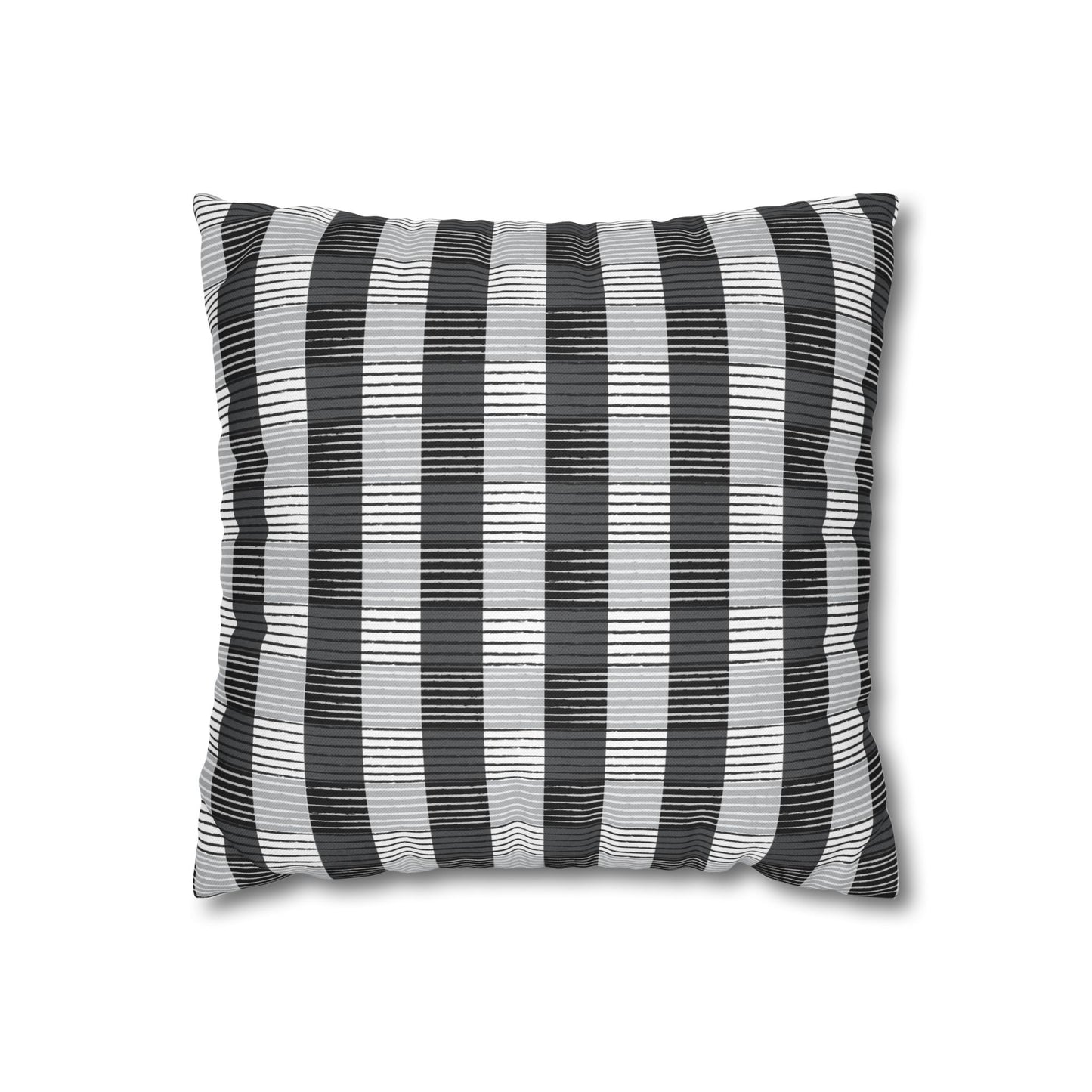 African Plaid Throw Pillow