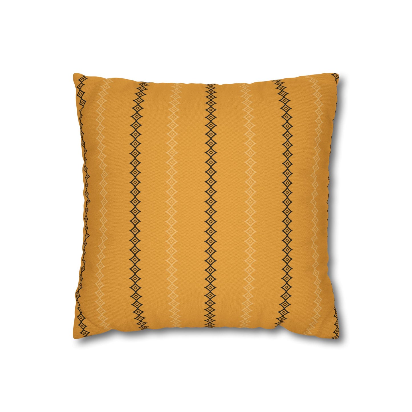 Gold Mudcloth Print Throw Pillow