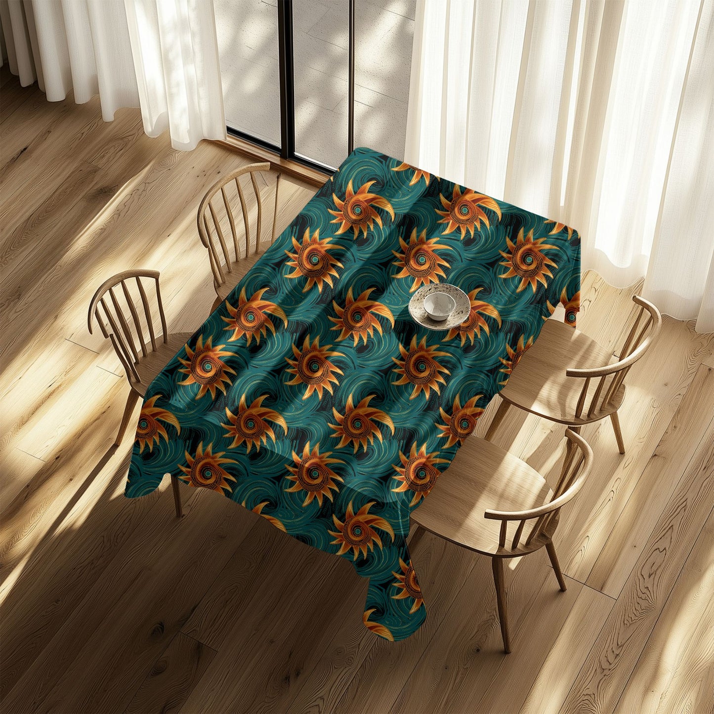 Ankara Mudcloth Print Tablecloth