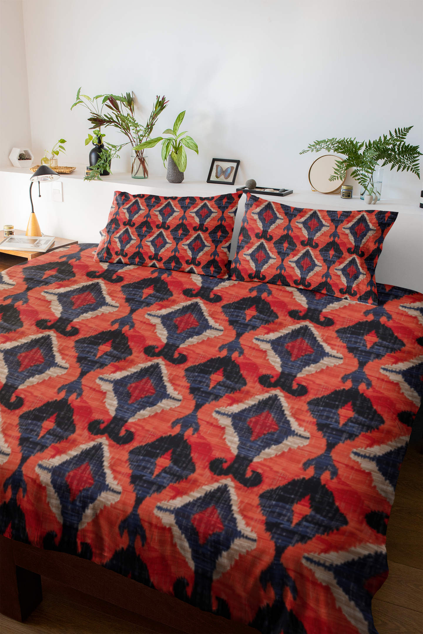 Abstract Ikat Pattern Duvet Cover - SANKTUARI DECOR