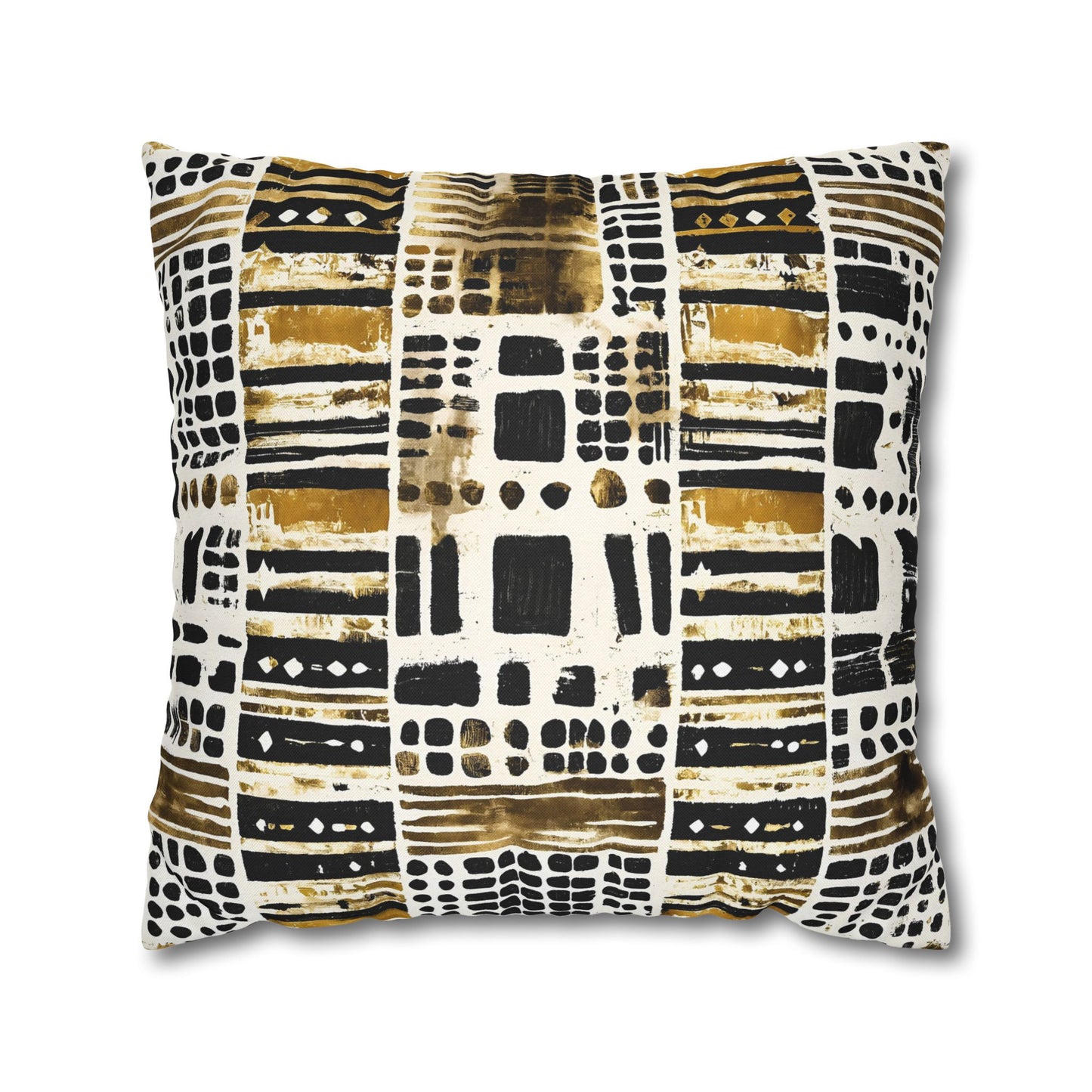 Decorative pillow with abstract pattern on a white background