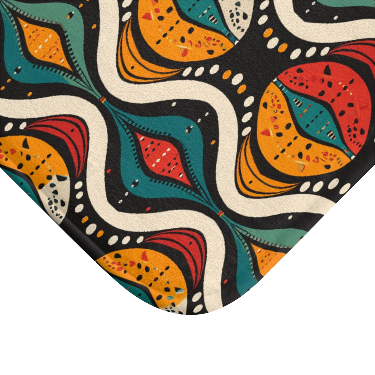 African Ankara Print Bath Mat-Sanktuari Decor