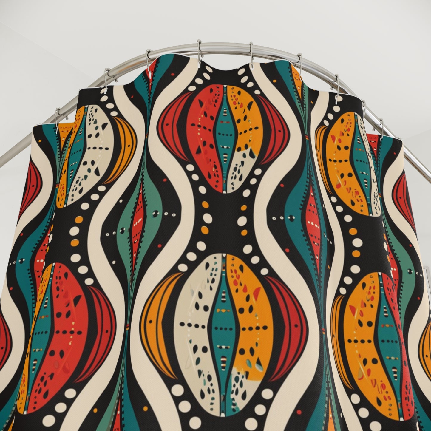 African Ankara Print Shower Curtain
-SANKTUARI DECOR