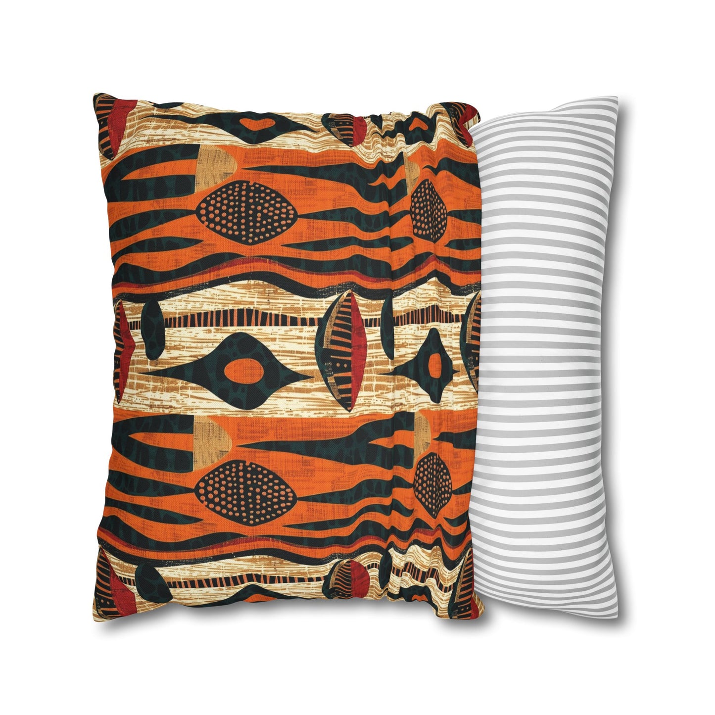 African Print Throw Pillow Cover-Sanktuari Decor