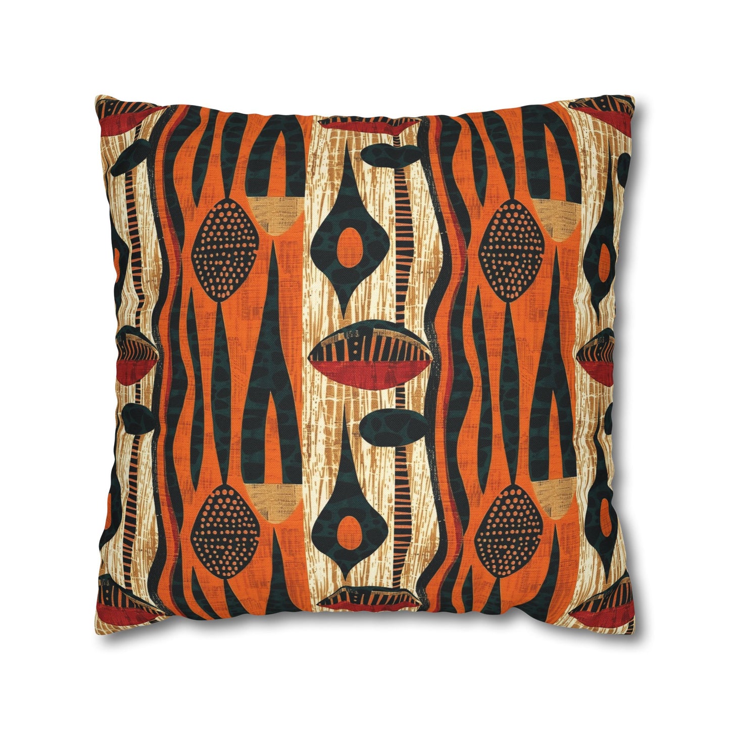 African Print Throw Pillow Cover-Sanktuari Decor