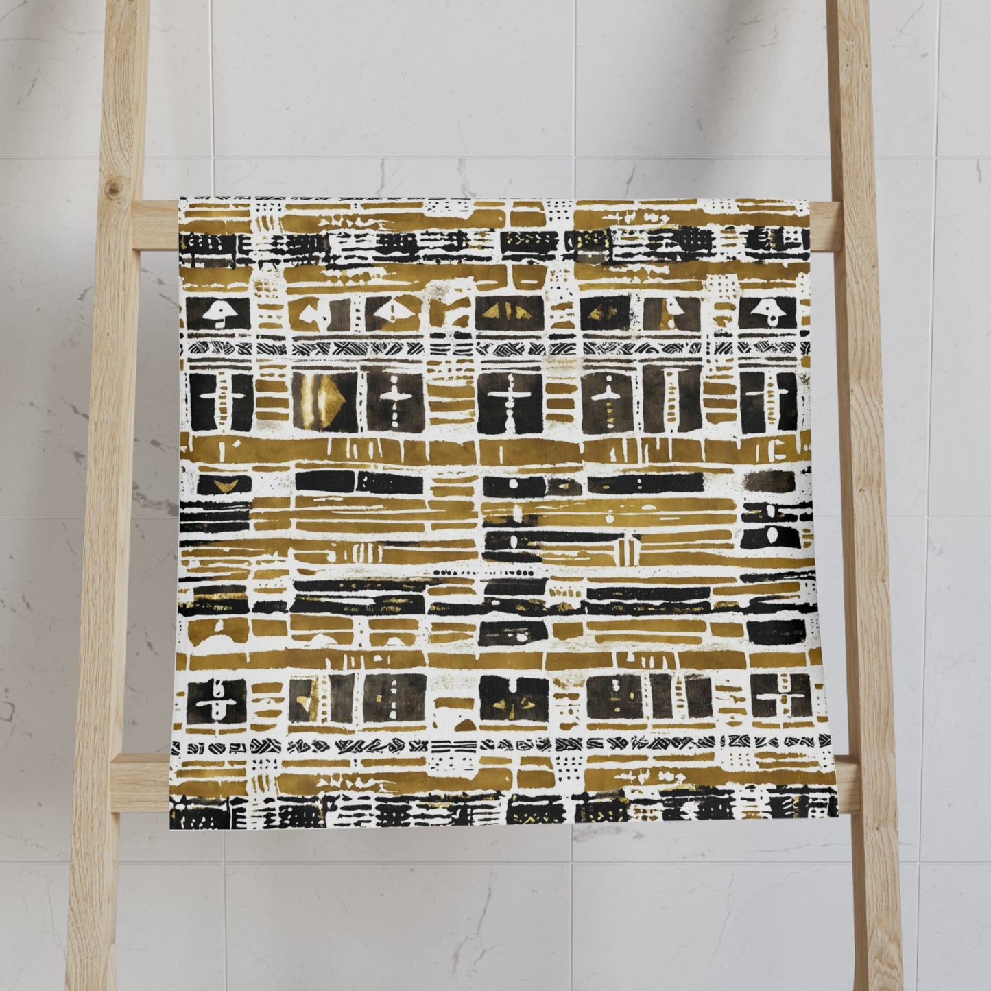 Bogolan Mudcloth Hand Towel-Sanktuari Decor