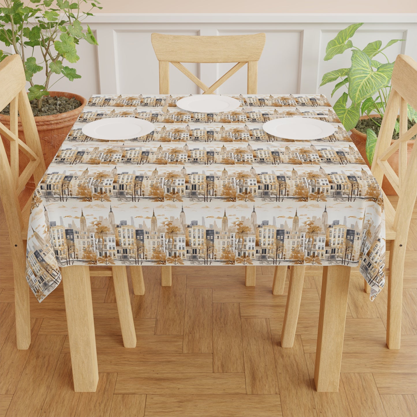 Brooklyn Toile Tablecloth-Sanktuari Decor