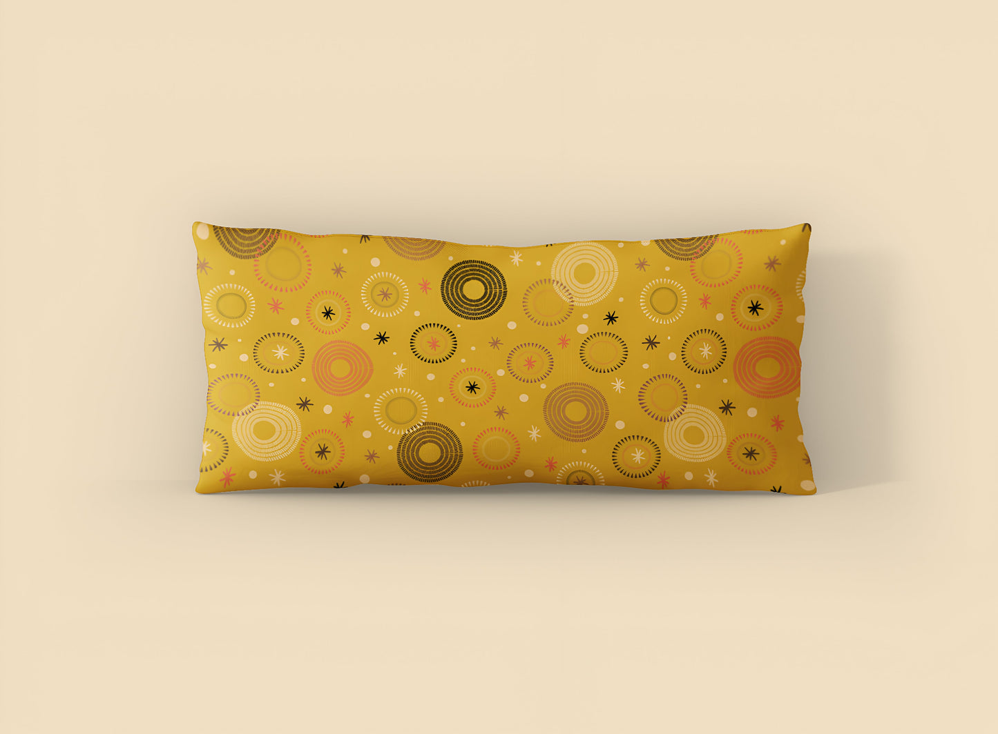 Circles and Stars Pillowcase-Sanktuari Decor