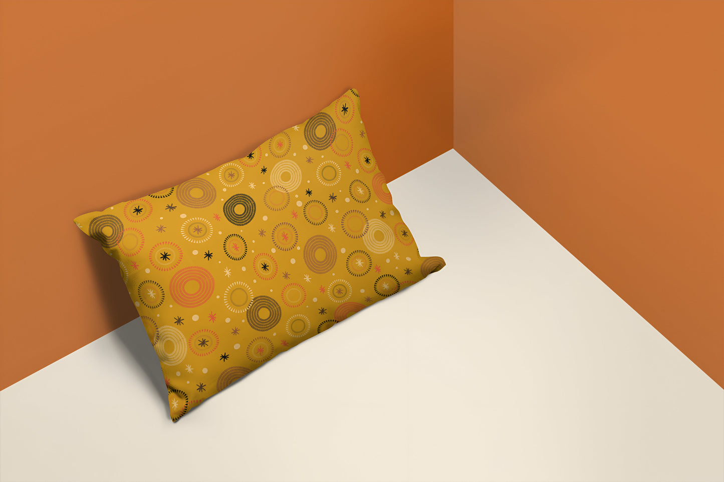 Circles and Stars Pillowcase-Sanktuari Decor