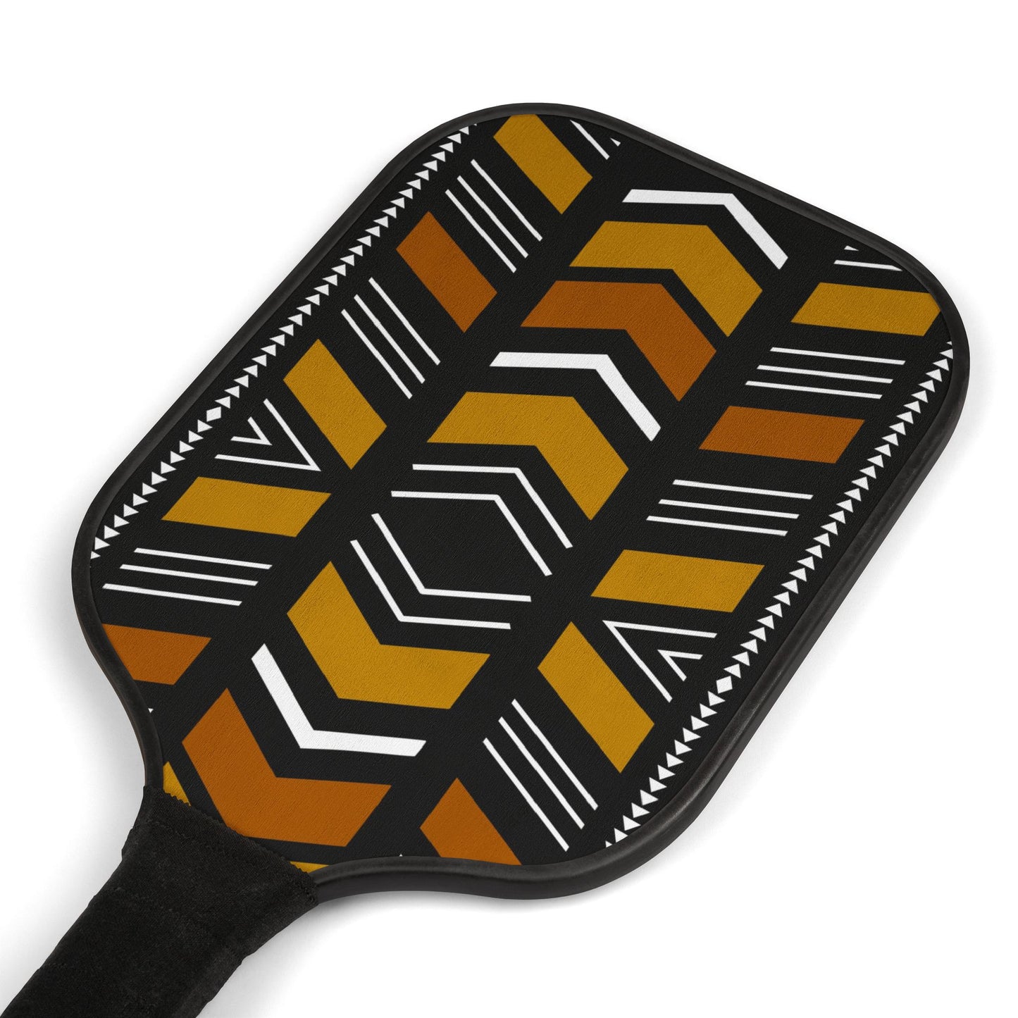 Mudcloth Print Pickleball Paddle Set