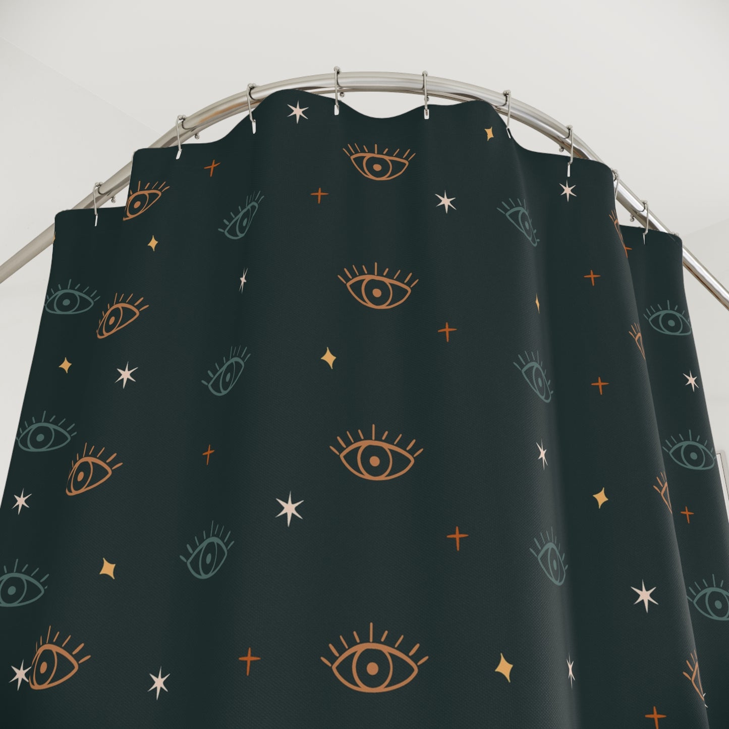Boho Evil Eye Protection Shower Curtain