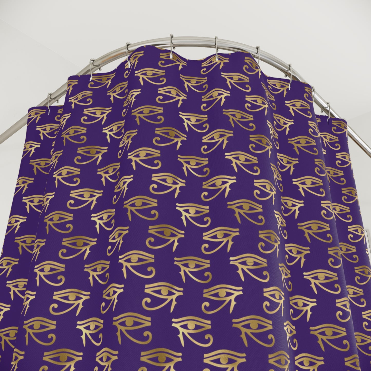 Egyptian Eye of Ra and Horus Shower Curtain-Sanktuari Decor