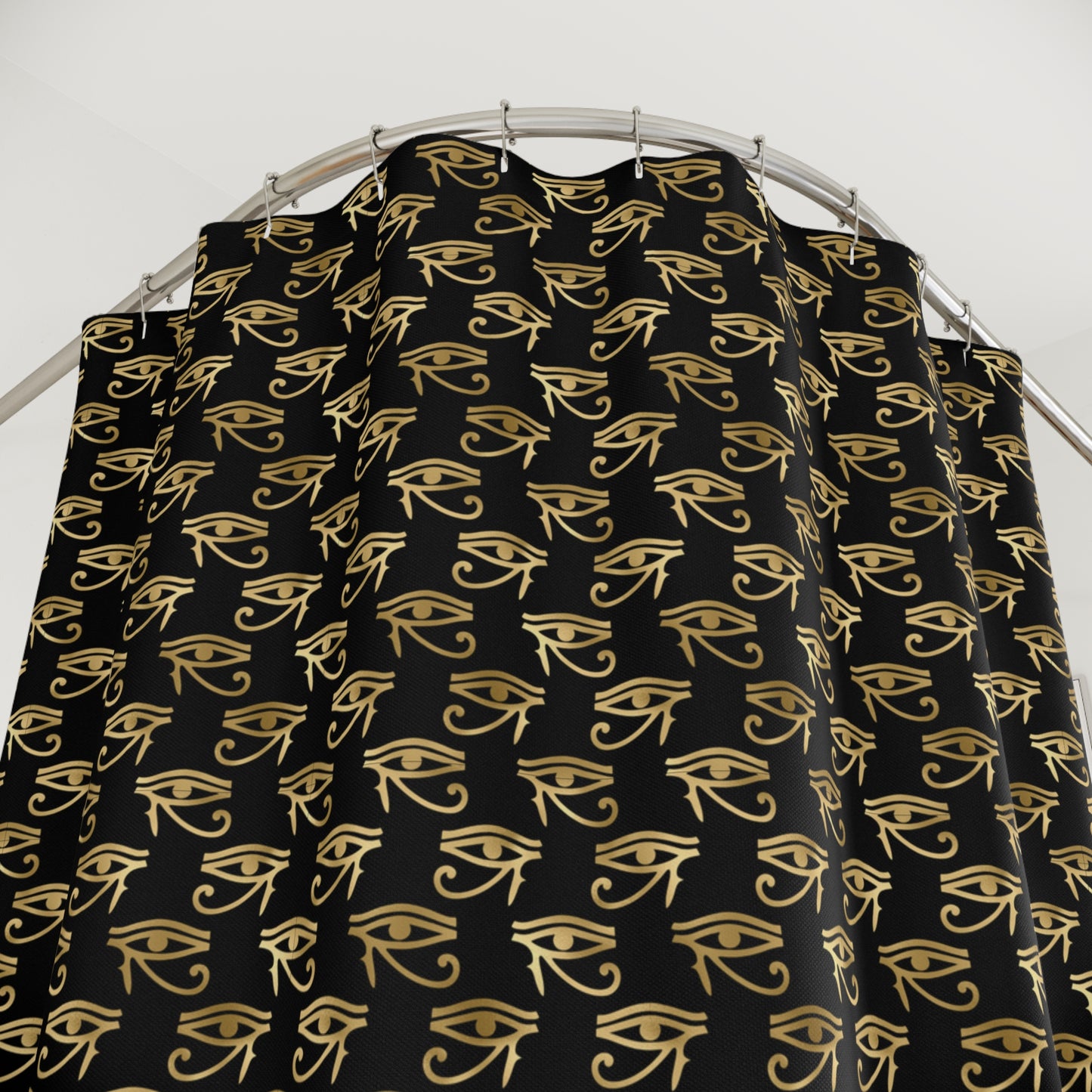 Egyptian Eye of Ra and Horus Shower Curtain-Sanktuari Decor