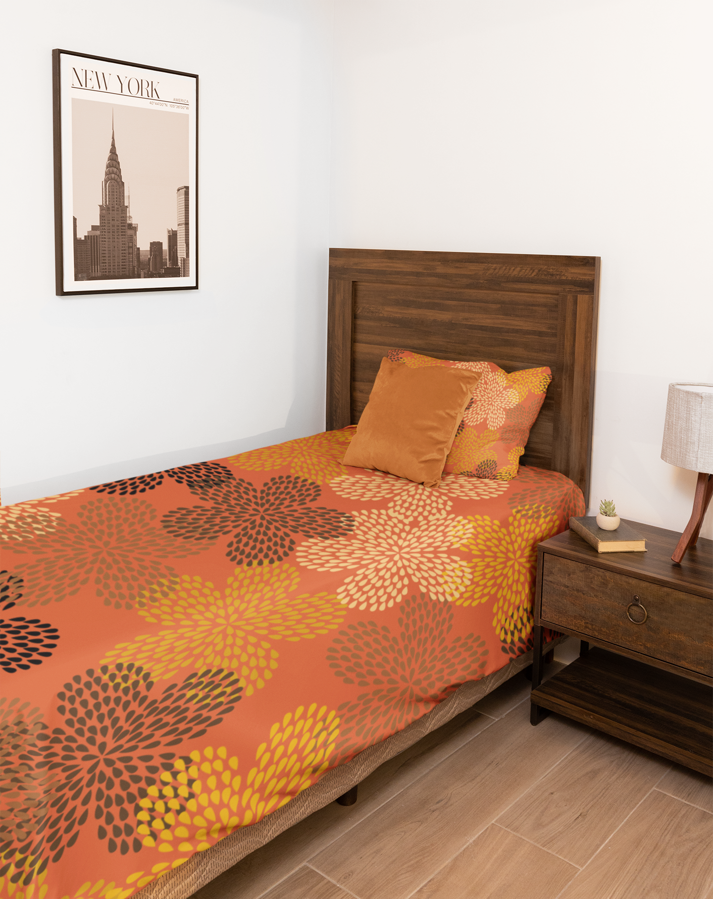 Flower Power Ankara Duvet Cover-Sanktuari Decor
