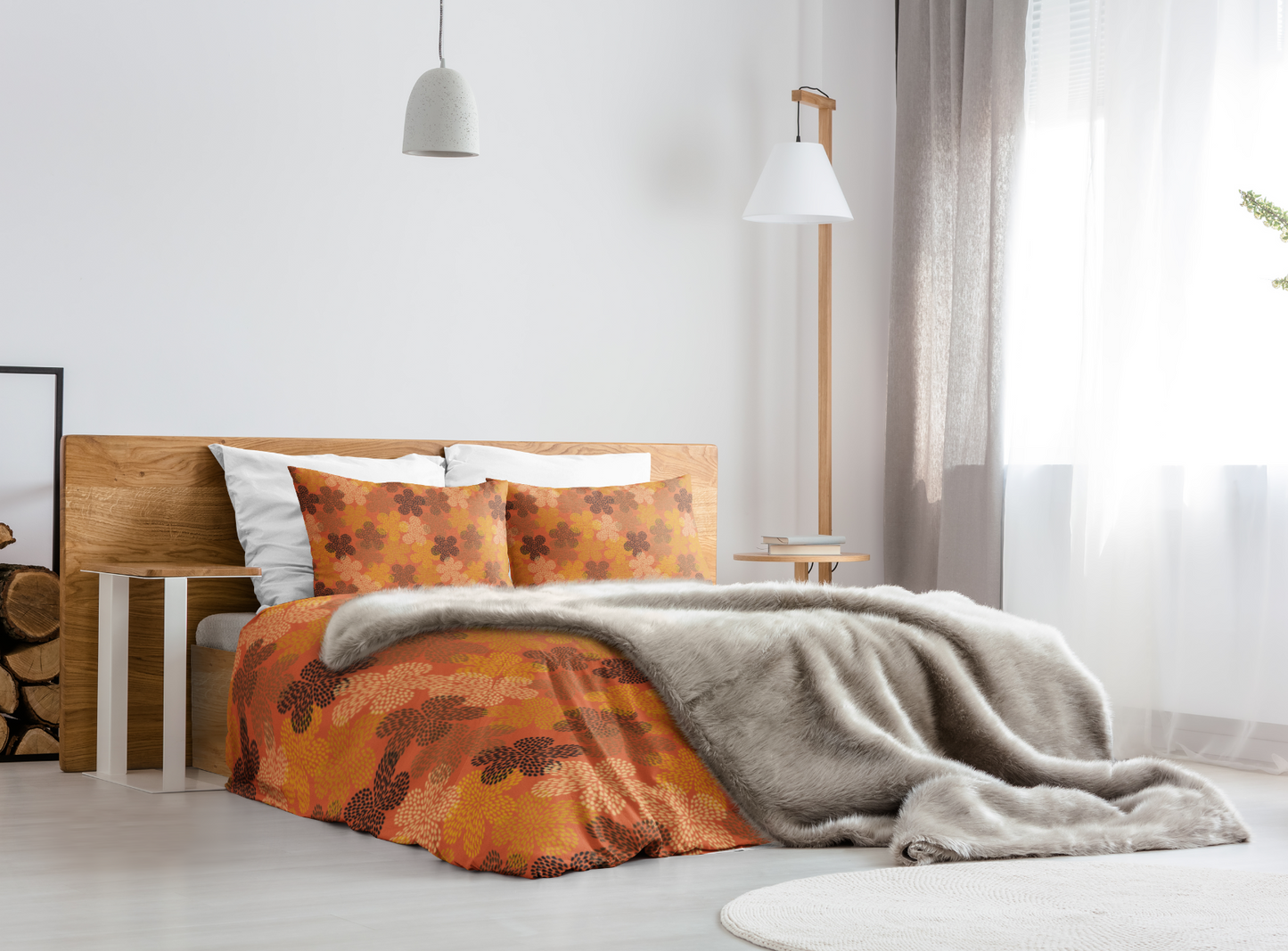 Flower Power Ankara Duvet Cover-Sanktuari Decor