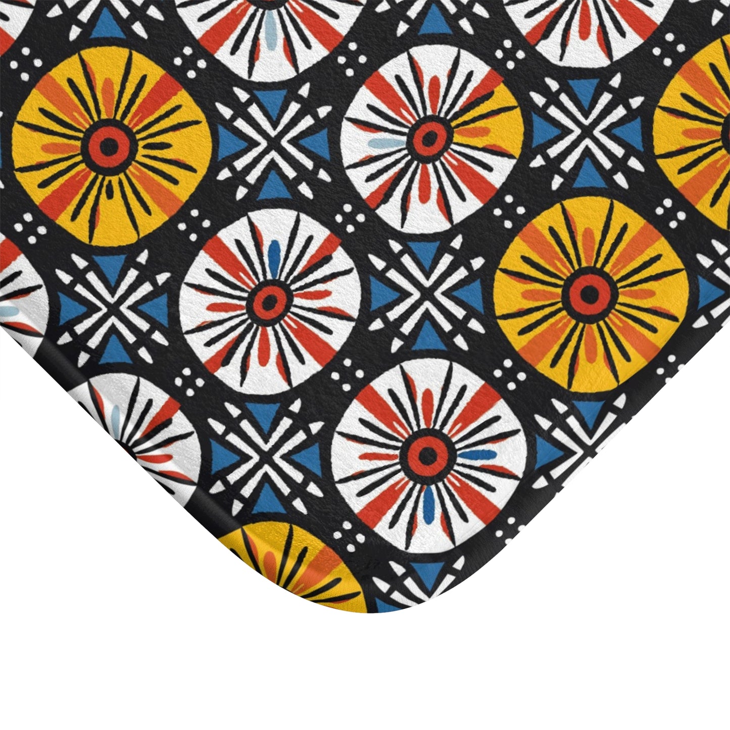 Geometric Ankara Bath Mat-Sanktuari Decor