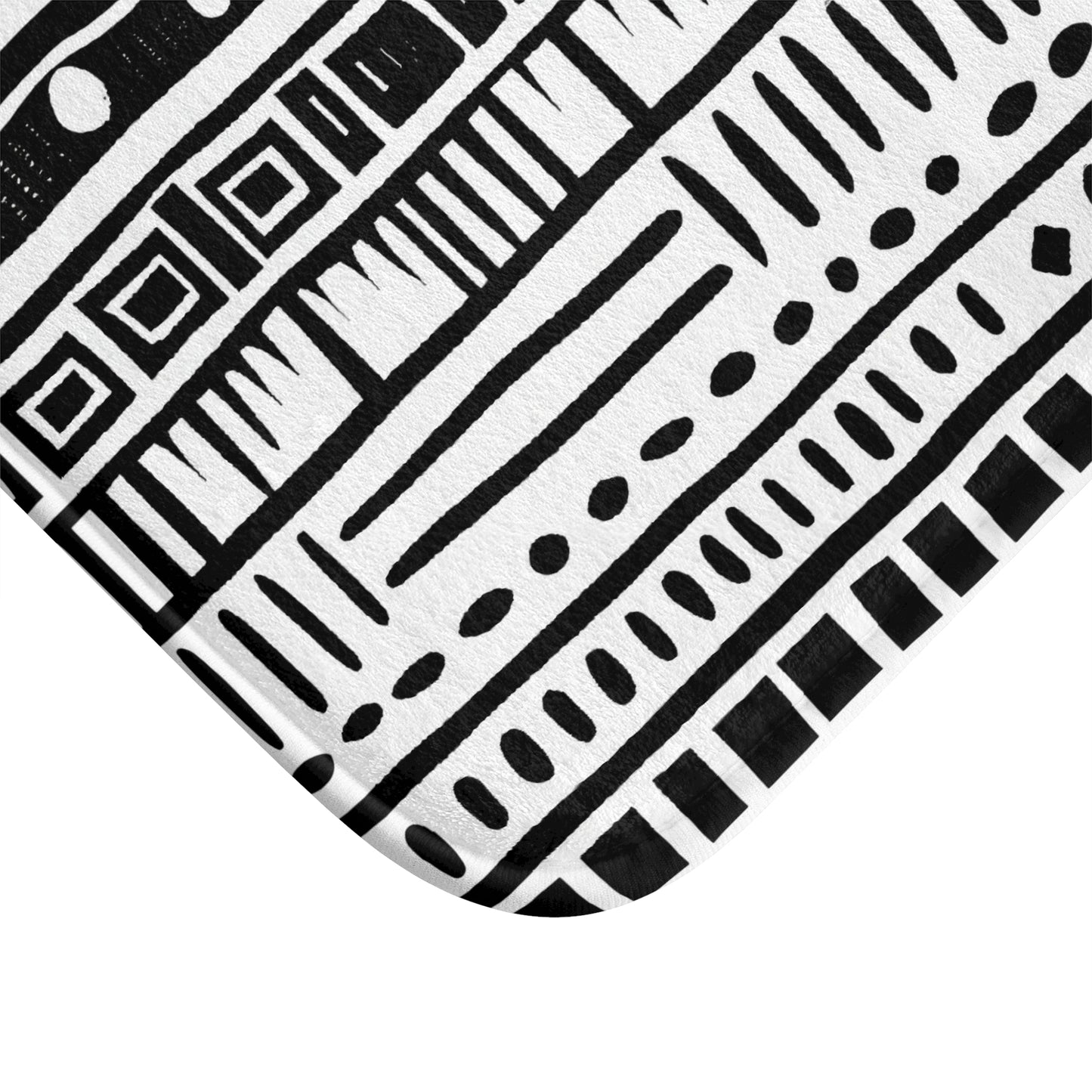 Tribal Mudcloth Bath Mat-Sanktuari Decor