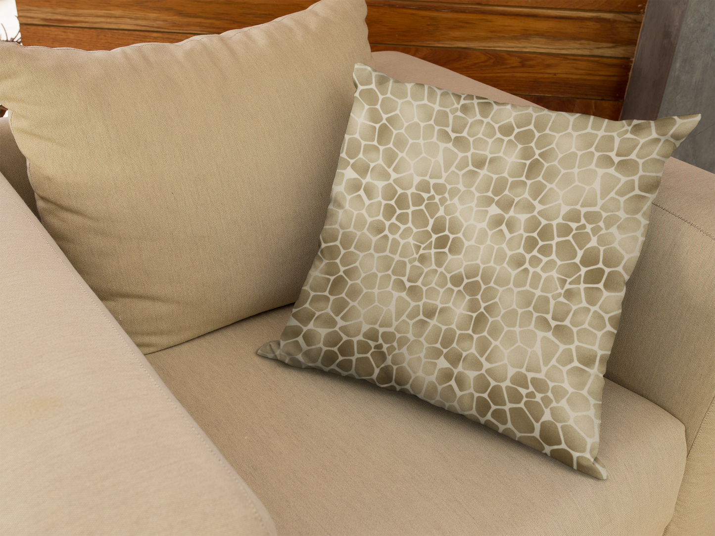 Vintage Crocodile Print Throw Pillow & Cover-Sanktuari Decor