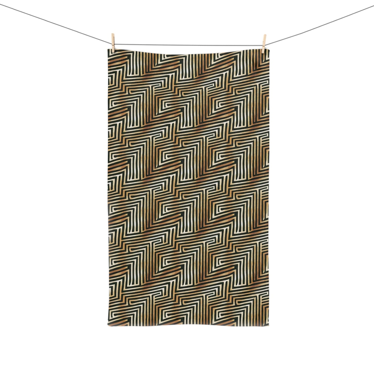 Abstract Geometric Lines Towels - SANKTUARI DECOR
