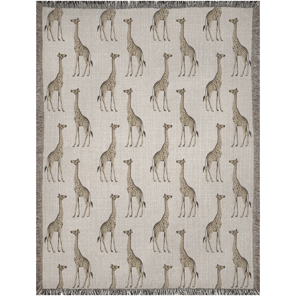 Giraffe Woven Blankets - SANKTUARI DECOR