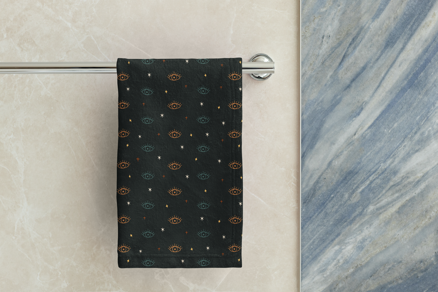 Boho Evil Eye Protection Hand Towel