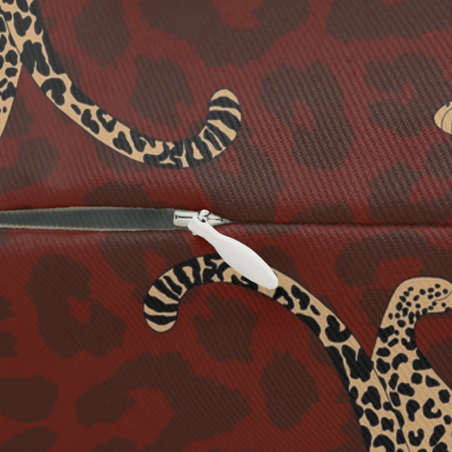 Leopard on Leopard Print Lumbar Pillow - SANKTUARI DECOR