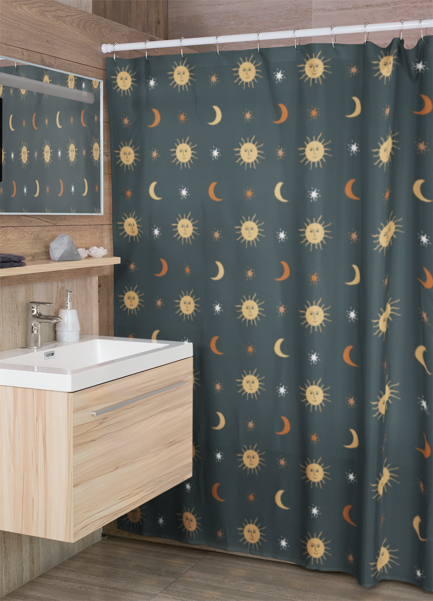 Celestial Shower Curtains