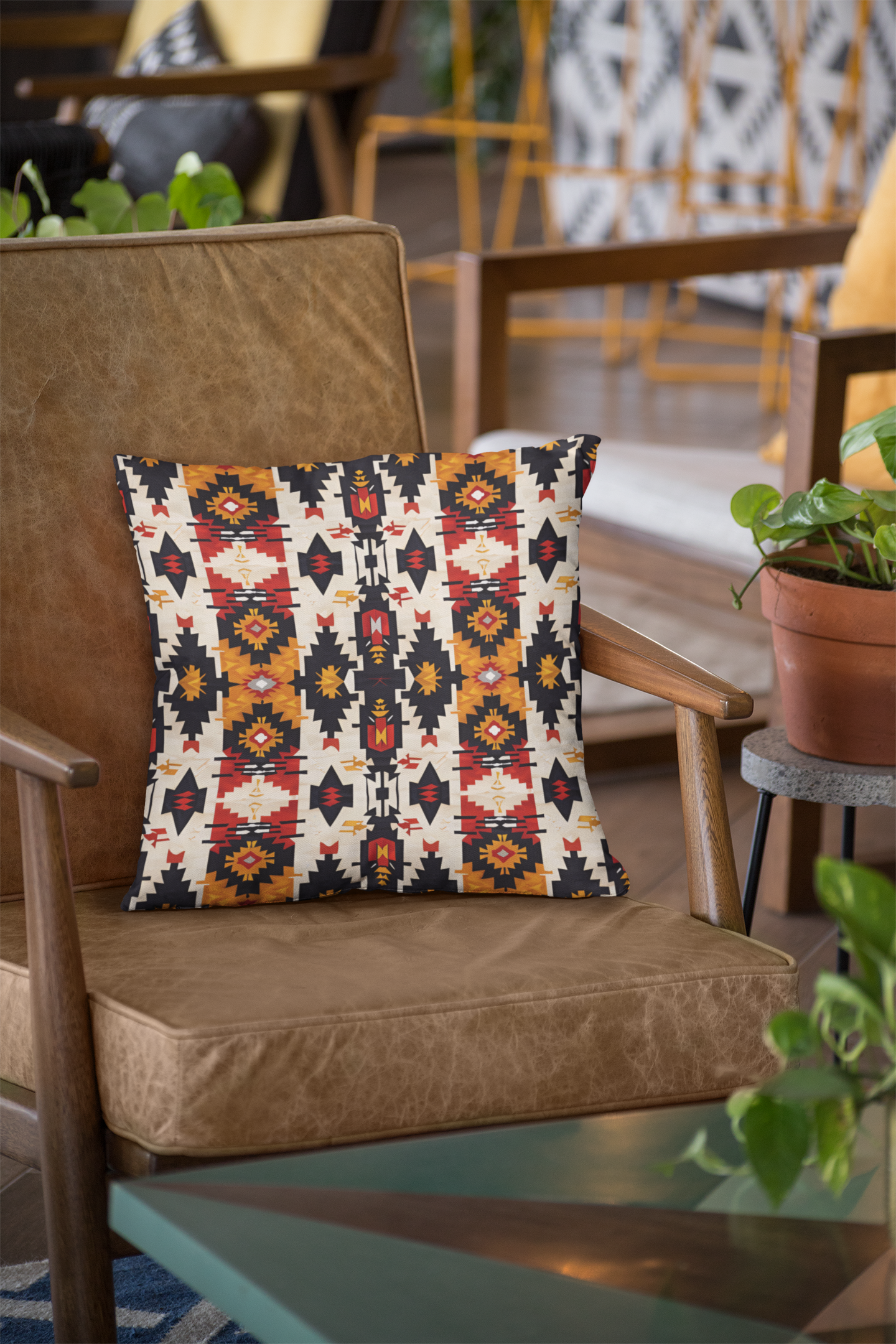Geometric Throw Pillow Cover