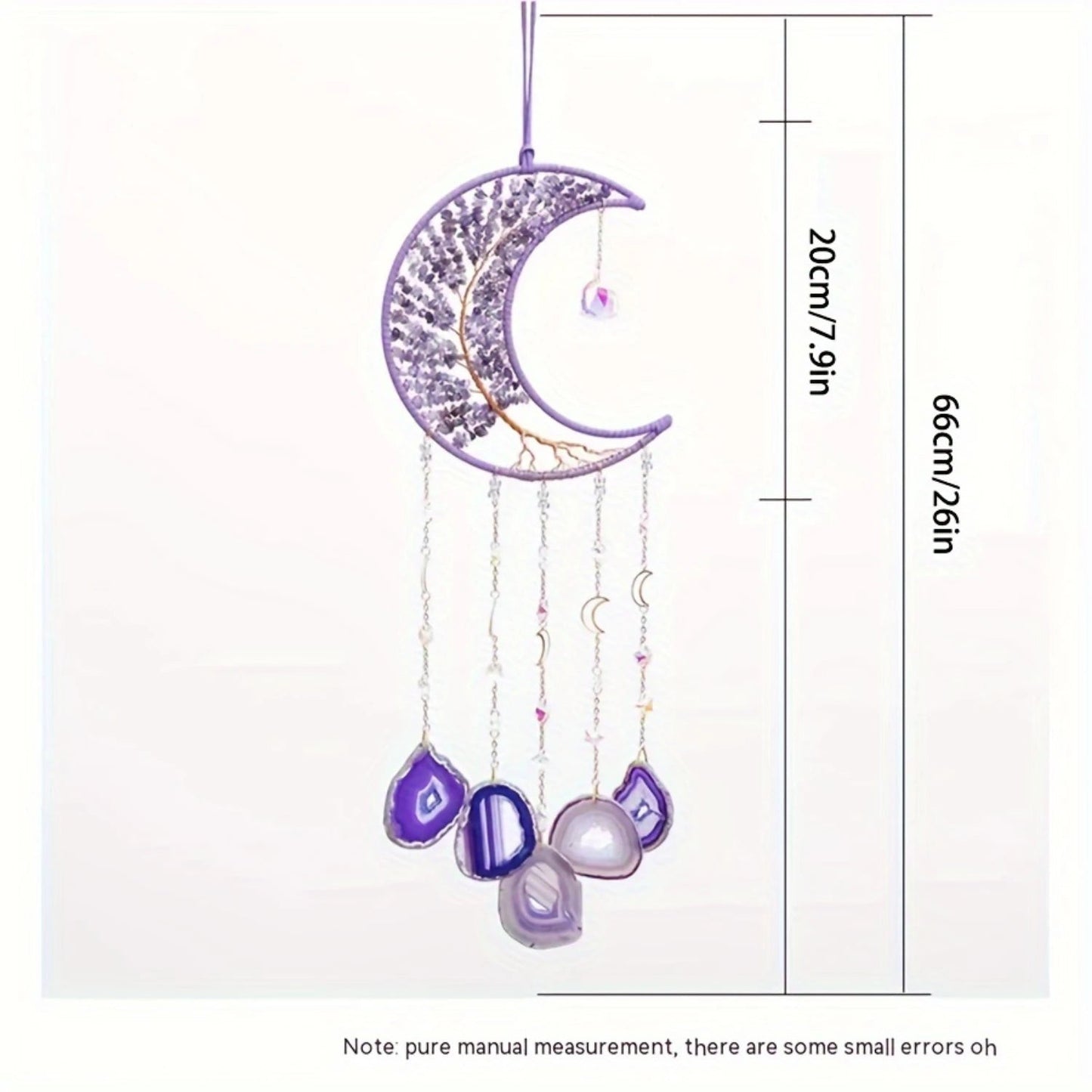 Moon Amethyst Stone Wall Decor - SANKTUARI DECOR