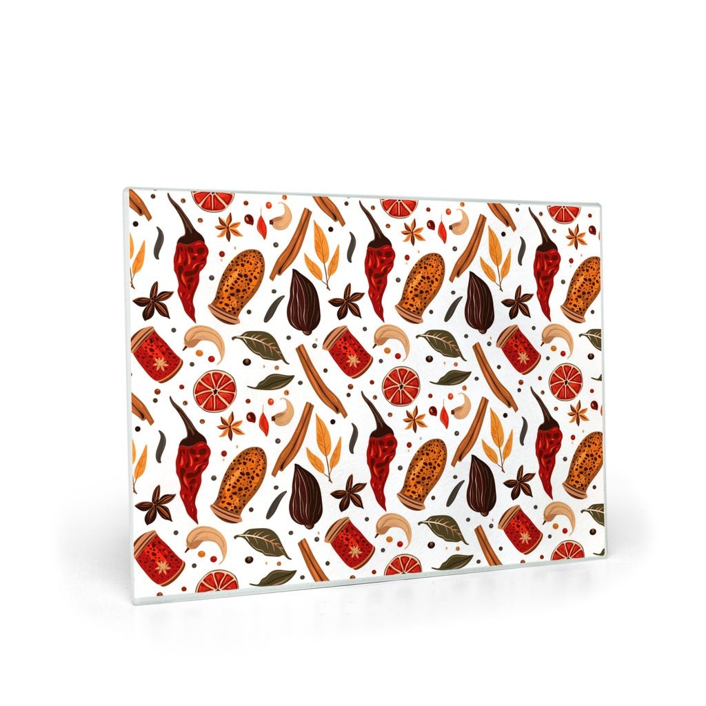 Peppers & Spices Glass Cutting Boards - SANKTUARI DECOR