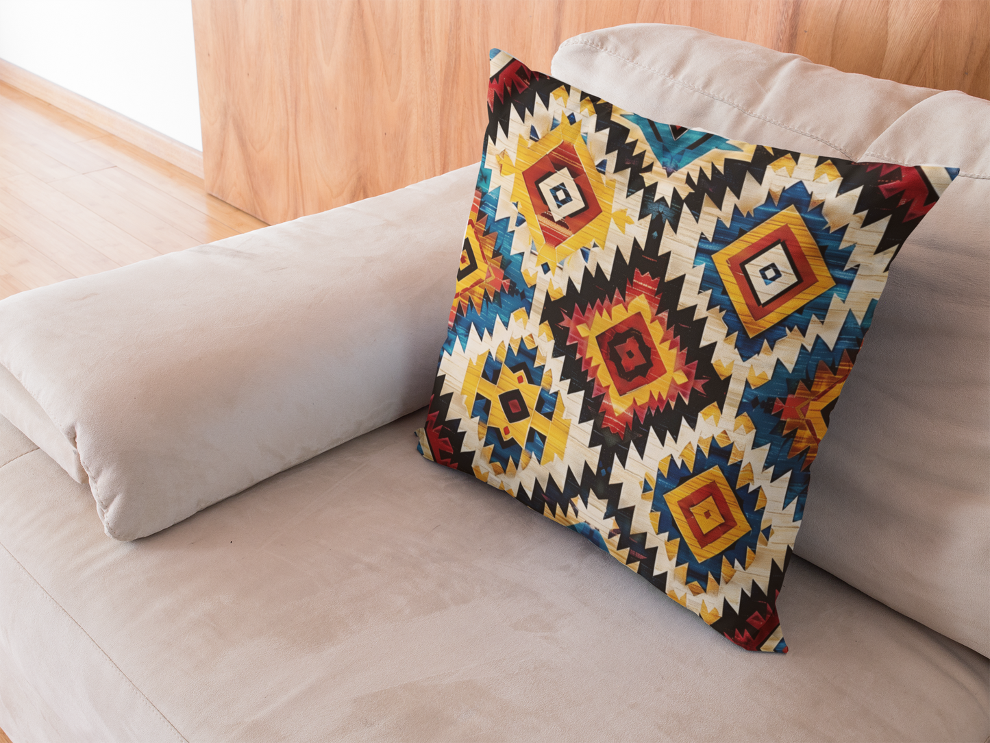 Abstract Berber Throw Pillow Cover